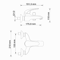 Смеситель для ванны WasserKRAFT Rossel 2801