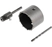 Коронка буровая в сборе, SDS-plus, 80 мм, М22 Тундра 1032465