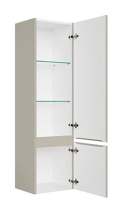Шкаф пенал AQUAme S1 33 см бежевый AQM9001BG