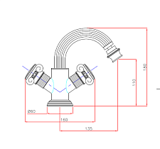 Смеситель для биде Bugnatese Olimp OLIMP-BS2-03/24-M золото