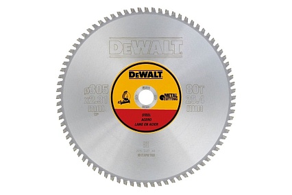 Пильный диск по стали (305х25.4 мм; 80 TCG) DeWalt DT1925