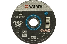 Круг отрезной по стали ST1,6X22,2XD125 (125х22.2х1.6 мм) Wurth 0664101251060 25