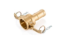 Камлок латунный TITAN LOCK тип С, розетка с хвостовиком 2 1/2&quot; TL250CBR