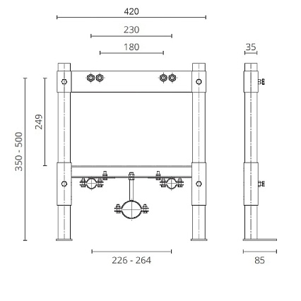 Инсталляция для биде Ctesi Solid bide BK0204010