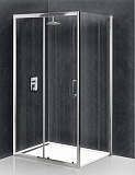 Душевой уголок BelBagno UNO-195-AH-1-120/90-C-Cr 120x90 прозрачный, хром