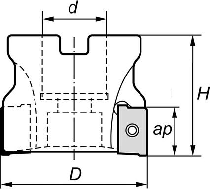 Корпус фрезы N253.D63/Z5 Norgau 022253063