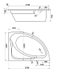 Фронтальная панель Santek Гоа 150x100 L/R