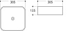 Раковина Art&Max AM-78110-MB 38.5 см черный матовый