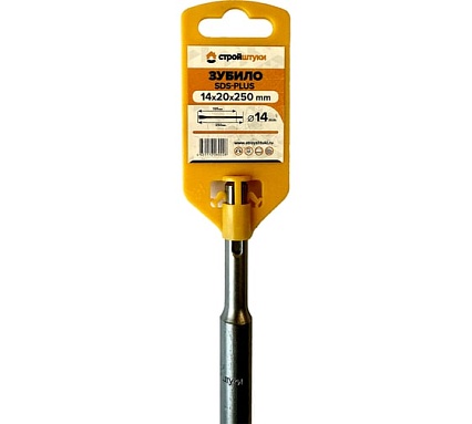 Зубило SDS-plus 14x250x20 мм Стройштуки УТ-00032537