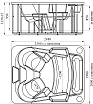 Мини бассейн Радомир Колизей 250x200 белый, с г/м