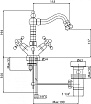 Смеситель для биде Cezares First FIRST-BS2-01-Bi хром, белый