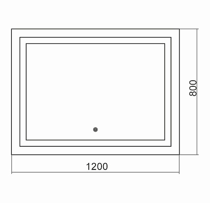 Зеркало Silver Mirrors Livia 120 см с подсветкой, подогревом