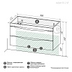 Мебель для ванной Grossman Виста 90 см белый глянец