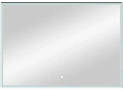 Зеркало Континент Frame Black LED 80x60 см с подсветкой, черный ЗЛП183