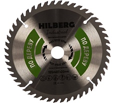 Диск пильный Industrial Дерево (165x20 мм; 48Т) Hilberg HW166
