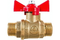 Шаровой для воды Valfex 1/2" НР/НР ручка-бабочка, латунный 11Б27фт1М VF.219.LB1.012.Bir