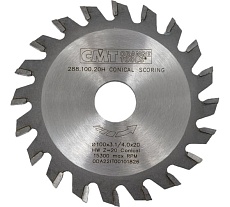 Диск пильный подрезной конический (100х20х3.1-4.0 мм; Z=20) CMT 288.100.20H