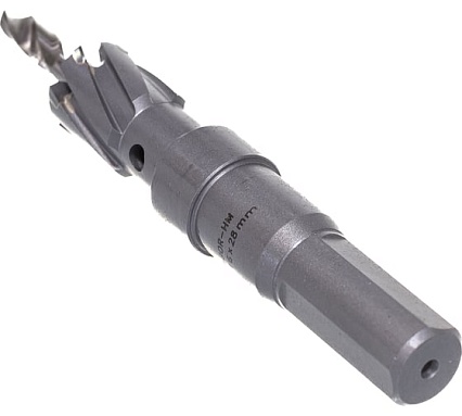 Коронка по металлу HM (16х28 мм; хвостовик 13 мм; комплект) D.BOR HS-HM-28-016-T