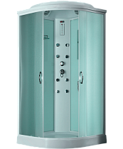 Душевая кабина Timo Eco TE-0701 100x100 с г/м, рифленые стекла, белый