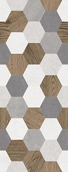 Плитка Laparet Betonhome серая мозаика 20х50 см