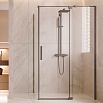 Душевой уголок Vincea Экстенза (Extenza) VSR-4EX101110CLGM 100/110x100 вороненая сталь, прозрачное