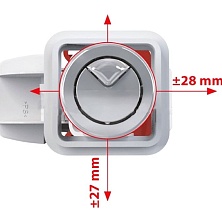 Выпускной комплект AlcaPlast SA08AS 1/2&quot; с двойной кнопкой