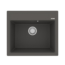 Кухонная мойка Lemark Hanka 570 57 см серый шелк, 9910017