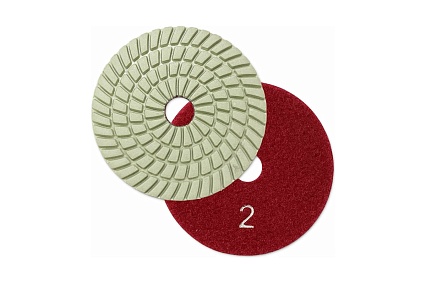 Круг алмазный гибкий шлифовальный АГШК SPIRAL WHITE 100x2.5 мм, №2, wet/dry TECH-NICK 128.120.8586