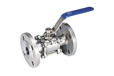 Кран шаровой АТКА нержавеющая сталь, 3-составной, фланцевый, Ду50, Ру16 1017010306