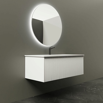 Мебель для ванной La Fenice Terra 100 см белый матовый
