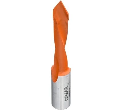 Сверло присадочное сквозное левое 5x25 мм L57.5 хвостовик 10x25 мм Dimar 2016057