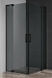 Душевой уголок Cezares SLIDER-AH-2-80/90-90/100-GRIGIO-NERO 80/90x90/100 тонированный, черный