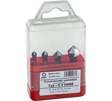 Набор зенковок (4 шт; 6.3-16 мм; 90 гр; HSSE) Bucovice Tools 740802