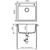 Кухонная мойка Tolero R-111 №101 55.5 см бежевый