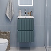 Тумба с раковиной BelBagno Uno-Mini 40 см Голубой матовый