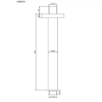 Кронштейн для душа AQUAme AQM8705CR хром