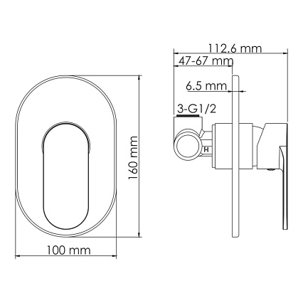 Смеситель для раковины WasserKRAFT Mindel A85593 белый