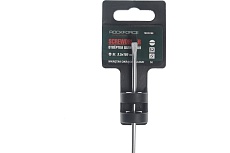 Шлицевая магнитная отвертка Rockforce Profi S2 SL3.5х100мм, на пластиковом держател RF-70335100(28261)