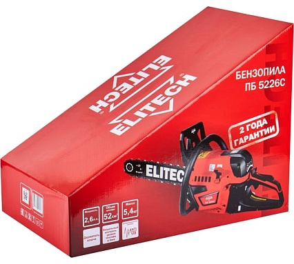 Пила цепная бензиновая Elitech ПБ 5226C (E1611.011.00) 205453