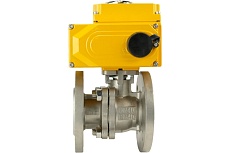 Шаровой кран DN.ru КШФП.316.200 Ду65 Ру16 с электроприводом 010 380В D160-02104