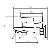 Смеситель для ванны Dorff Prime New D4011000 хром