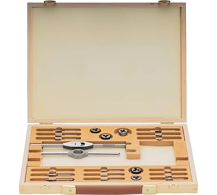 Набор метчиков и плашек Bucovice Tools UNC №5-№12 115CrV3 22пр 315000