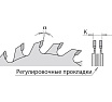 Диск пильный подрезной регулируемый (125х20х2.8-3.6 мм; Z=12+12) CMT 289.125.24H
