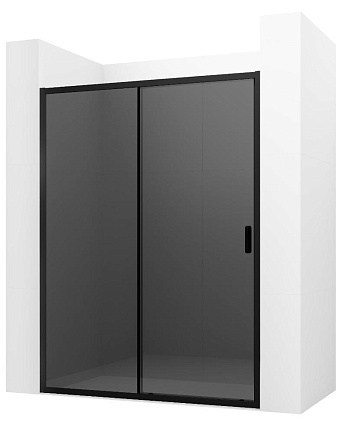 Душевая дверь Ambassador Forsa 100x200 17022216ABB тонированная, чёрный