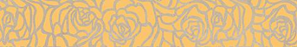 Бордюр Laparet Serenity Rosas коричневый 6х40 см, 05-01-1-66-03-15-1349-0