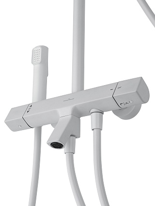 Душевая стойка Wonzon&Woghand The One WW-B3094-MW термостат, белый матовый