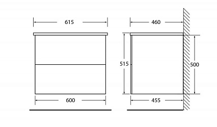 Мебель для ванной BelBagno Etna 60x46x53 см