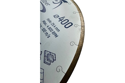 Диск алмазный 1A1R D400-2.4T-7.5W-25.4H 400х25.4 мм Elsilber EL-RY1201E