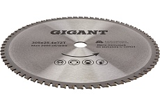 Пильный диск Металл 305x25.4 мм, 72 зуба Gigant G-110924