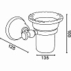 Держатель для стакана TW Harmony TWHA109bi/br бронза, белый